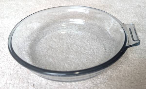 Vintage Pyrex 817-B Flameware  Blue Glass 7 Inch Skillet Frying Pan 1