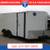 2025 Interstate 102 X 16 VNose Victory Cargo Trailer White 1 thumbnail