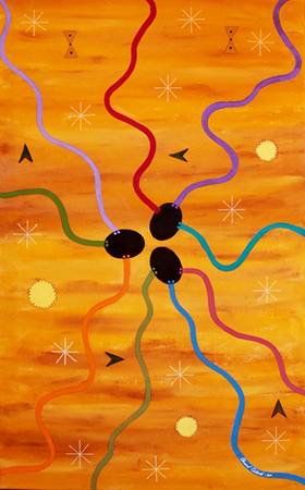 THE BEGINNING  ORIGINAL OIL PAINTING ON CANVAS 1