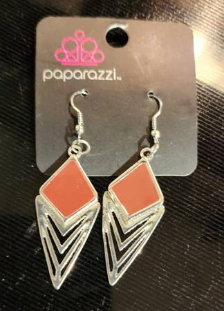 Paparazzi Dressed Drama Earrings. 1