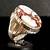 Great Vtg Signed Navajo Ray Jack Wild Horse Sterling Silver Ring 9 1/2 2 thumbnail