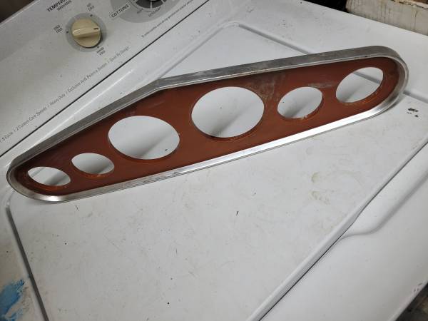 Bob Drake Stainless 6 DASH Gauge Panel HOT ROD STREET ROD 1