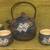 Japanese Style Hand Painted Ceramic Tea Set Blue/Tan 1 thumbnail