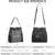 BRAND NEW! Genuine Leather Woven Drawstring Crossbody Hobo Purses 3 thumbnail