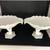 Antique Pair Westmoreland Milk Glass Koi Fish Compote Bowls 3 thumbnail
