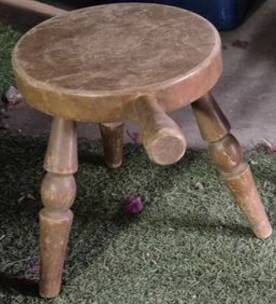 vintage Milking Stool 1