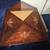 Vintage Table for Gaming Foldout Painted Wood and Leather 10 thumbnail