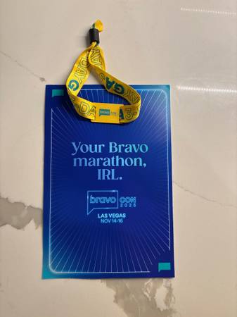 Bravocon 3 Day GA bracelet - face value 1