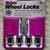Wheel Locks (M12 x 1.5 Thread Size)-4Locks/1Key-ChromeConeSeat 2 thumbnail