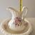 Vintage T H Athena Made in USA Large White Floral Pitcher Wash Basin 8 thumbnail