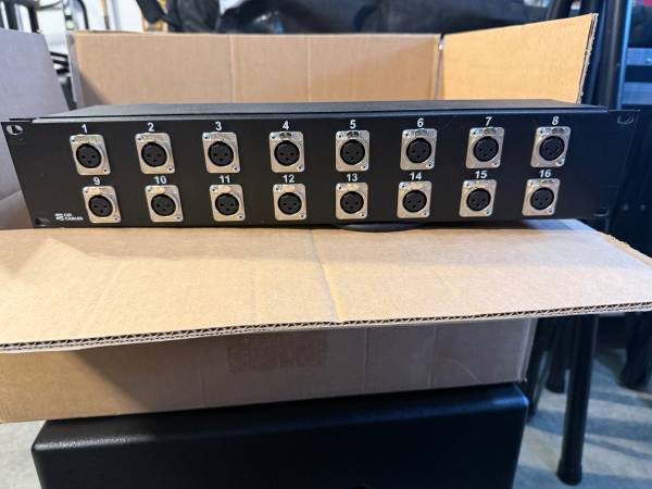 CBI mic Splitter 16 channel w/5ft & 25ft fans 1