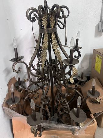 Wrought Iron Chandlier 1