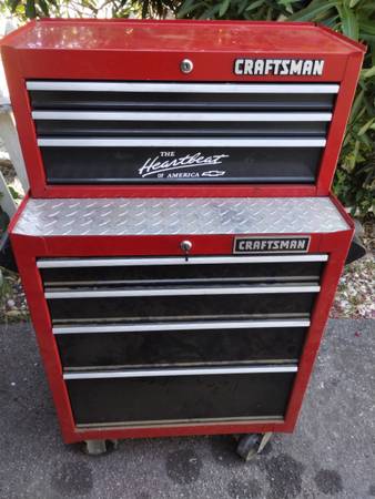 Craftsman 2 tier ball bearing rolling tool chest with key 🔐 - $34063470988856833120