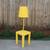 Mid Century Yellow End Table Side Table Floor Lamp Floor Light 5 thumbnail