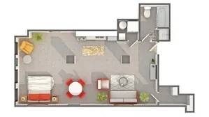 $2,505 / 800ft2 - ESTUDIO GRANDE EN EDIFICIO HISTÓRICO! ¡UN MES GRATIS! (1007 Fifth Ave, San Diego, CA)63621398990465122