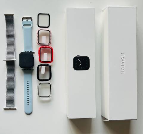 Apple watch-SERIES 5 Space Gray Aluminum Case Black Sport B(GPS+44mm) 1