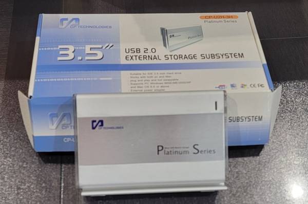 External 3.5" Hard Drive ENCLOSURE ONLY - IDE, USB 2.0 1