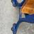Cast Iron & Wood children’s school desk chair - back row 7 thumbnail