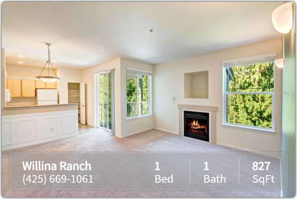 $2,150 / 1br - 827ft2 - Your dog or cat is welcome! Amazing pet-friendly 1 BR / 1 BA! (Bothell)63944964385027120