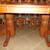 Solid Oak Dining Table, Leaf, 8 Chairs, 8 Seat Cushions, Lazy Susan 3 thumbnail