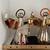 3 Tall Vintage Silver and Gold Plated 9” angel candle holders 7 thumbnail