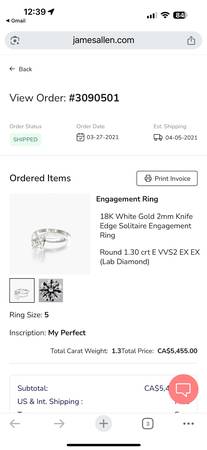 Diamond Engagement ring 1