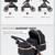2 in 1 Baby Stroller, Convertible Bassinet Pushchair for Infants and Newborns 0- 4 thumbnail
