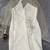 White cotton expanded dress with long sleeve mesh . Size Large 2 thumbnail