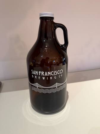 Glass Growler from San Francisco Brewing Co. 1.89 Liters 1
