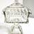 Jeannette Clear Glass Square Wedding box with lid 4 thumbnail