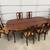Wooden Dining Table with 6 Chairs and Leaves - American Drew 1 thumbnail
