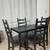Black Compact Dining Table & 4 Chairs  PERFECT FOR APARTMENT 4 thumbnail
