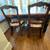 Custom Made 62 X 62 Pine Table & 4 Ladderback Rush Chairs 4 thumbnail