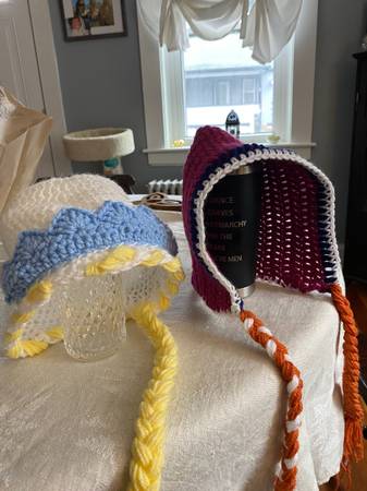 Frozen inspired Elsa and Anna hats 1