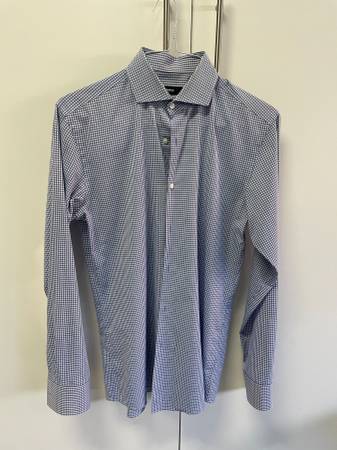Boss Long Sleeve Button Down Dress Shirt - Mens 1