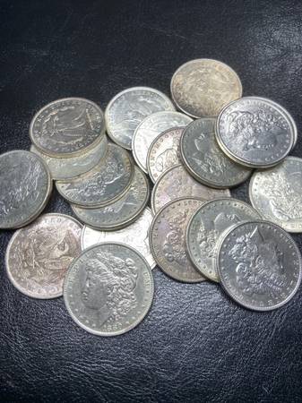 Morgan silver dollars coins 1
