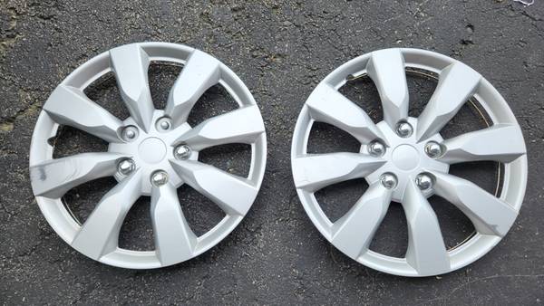Two Silver Wheel Covers 1