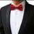 1  Set Elegant Red Bow Tie with Cufflinks 6 thumbnail