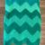 Handmade Crocheted Multi-Green Ripple Afghan Chevron Blanket Couch Bed 13 thumbnail