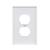 New in the Box - 4x 250 case ct - Eaton PJ8W Duplex Wall Plates,White 4 thumbnail