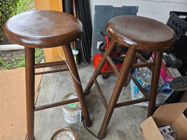 Wood bar stools 1
