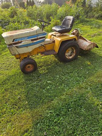 Cub Cadet with mounted tiller 1