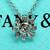 T&CO 950 Platinum 0.16CTW Diamond Flower Pendant Neckla 5 thumbnail
