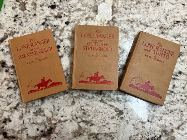 3 Lone Ranger books c.1940 1