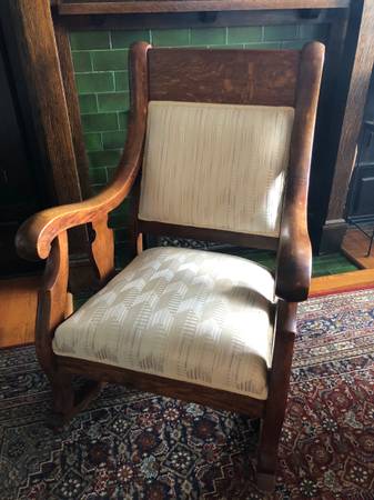Antique Victorian Rocking Chair 1