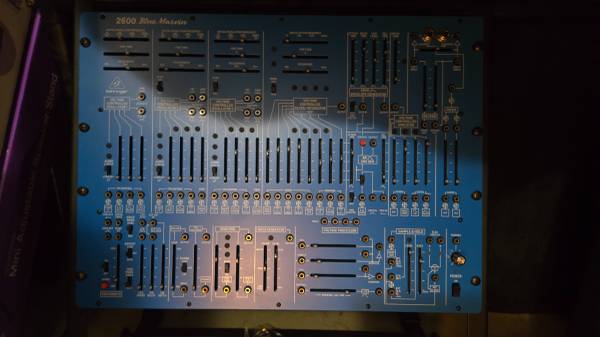 Behringer 2600 Blue Marvin analog synth w/spring reverb and rack stand 1