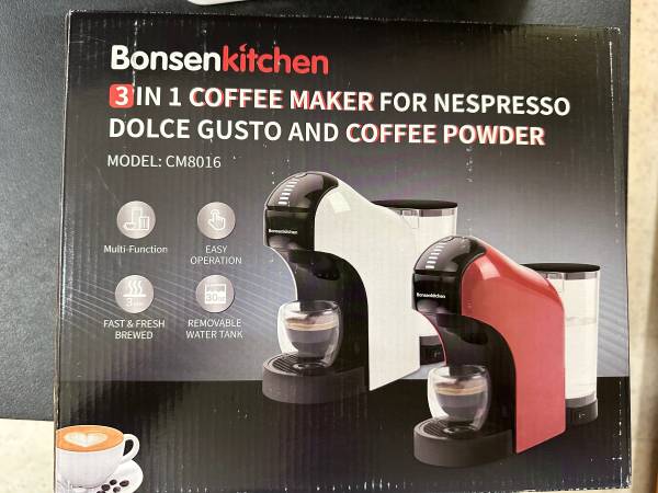 Bonsenkitchen-Multi-Function-Compatible-Nespresso Coffee maker 1