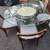 Glass top dining chair w/4 chairs (paid over $1500) 1 thumbnail