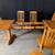 Oak Trestle Dining Table with 6 Chairs 5 thumbnail