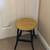 Vintage black industrial stool round seated 4 thumbnail